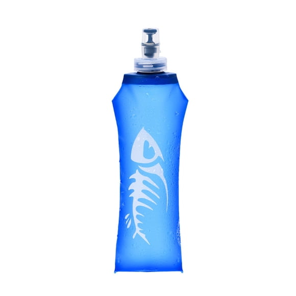 250/500ml Tpu Sports Water Bottle Portable Foldable Water Bag For Climbing Walking Biking Running
