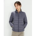 thumbnail image 2 of Wenseny Women’s Long Sleeve Stand-Up Collar Padded Down Puffer Coat Dark Blue 2XL, 2 of 6