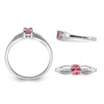 thumbnail image 3 of 1/3 Carat (ctw) Pink Tourmaline Ring in Sterling Silver, 3 of 4