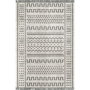 nuLOOM Cora Tribal Indoor/Outdoor Area Rug, 10' x 14', Light Gray