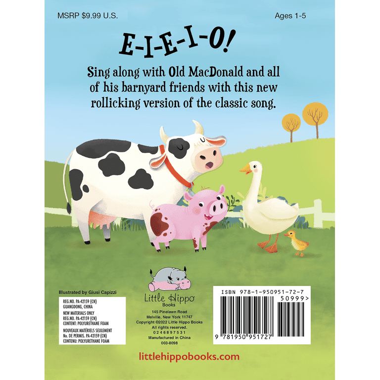 The Moo, Moo Song, Children's Nursery Rhyme, Cow, Chickens and friends