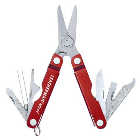 leatherman micra with red aluminum handle