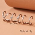 thumbnail image 3 of 3PCS Ear Cuff Earrings Rhinestone Clip Cartilage Earrings Non Pierced Earrings, 3 of 10