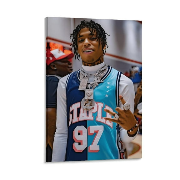 NLE Choppa Art Rapper Poster Gifts Canvas Painting Poster Wall Art Decorative Picture Prints Modern Decor 24x36inch(60x90cm)