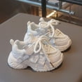 thumbnail image 4 of Dakaela 9M-6Y Baby Boys Girls Sneakers Infant Chunky Platform Casual Sneaker Toddler Breathable Walking Running Tennis Shoes White, 4 of 8