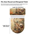 thumbnail image 7 of HELLHERO Toilet Lid Seat Cover Set Elastic Bottom & Dustproof Bathroom Toilet Cover Set Washable and Reusable, 7 of 7