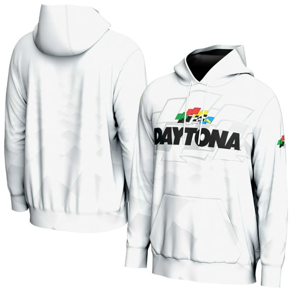 Youth ProSphere White Daytona International Speedway Allover Print Hoodie Sweatshirt