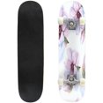 thumbnail image 1 of Seamless watercolor romantic floral pattern on a white background Outdoor Skateboard Longboards 31"x8" Pro Complete Skate Board Cruiser, 1 of 1