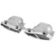 thumbnail image 1 of Tubo 2 uds terminales de escape cuádruples de acero inoxidable aptos para MercedesAMG A45 W176 CLA45 C117 2013-2018 plateado ANGGREK Otros, 1 of 8