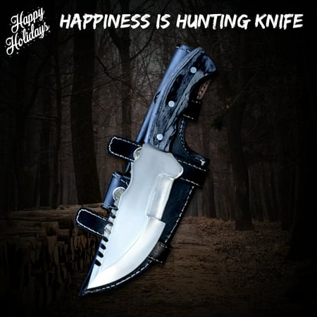 TRACKER® Explorer Hunting Knife Stainless Steel Knife Full Tang Fixed Blade Hunting Knife with Sheath Camping Knife Survival Knife