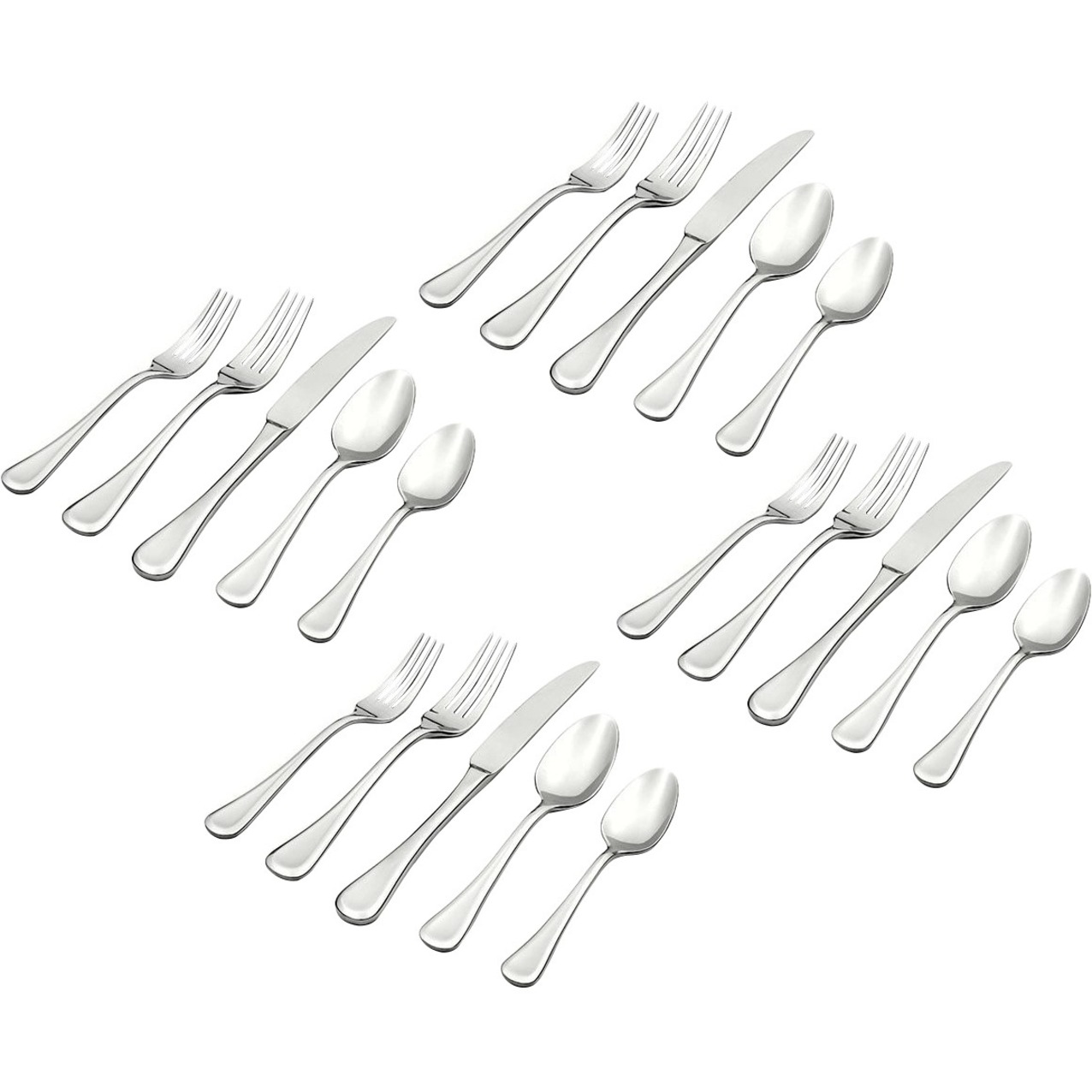 Oneida Virage 20 Piece Everyday Flatware Set, Service for 4