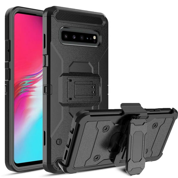 Compatible for Samsung Galaxy S10 5G Case, SOGA Belt Clip Holster ...