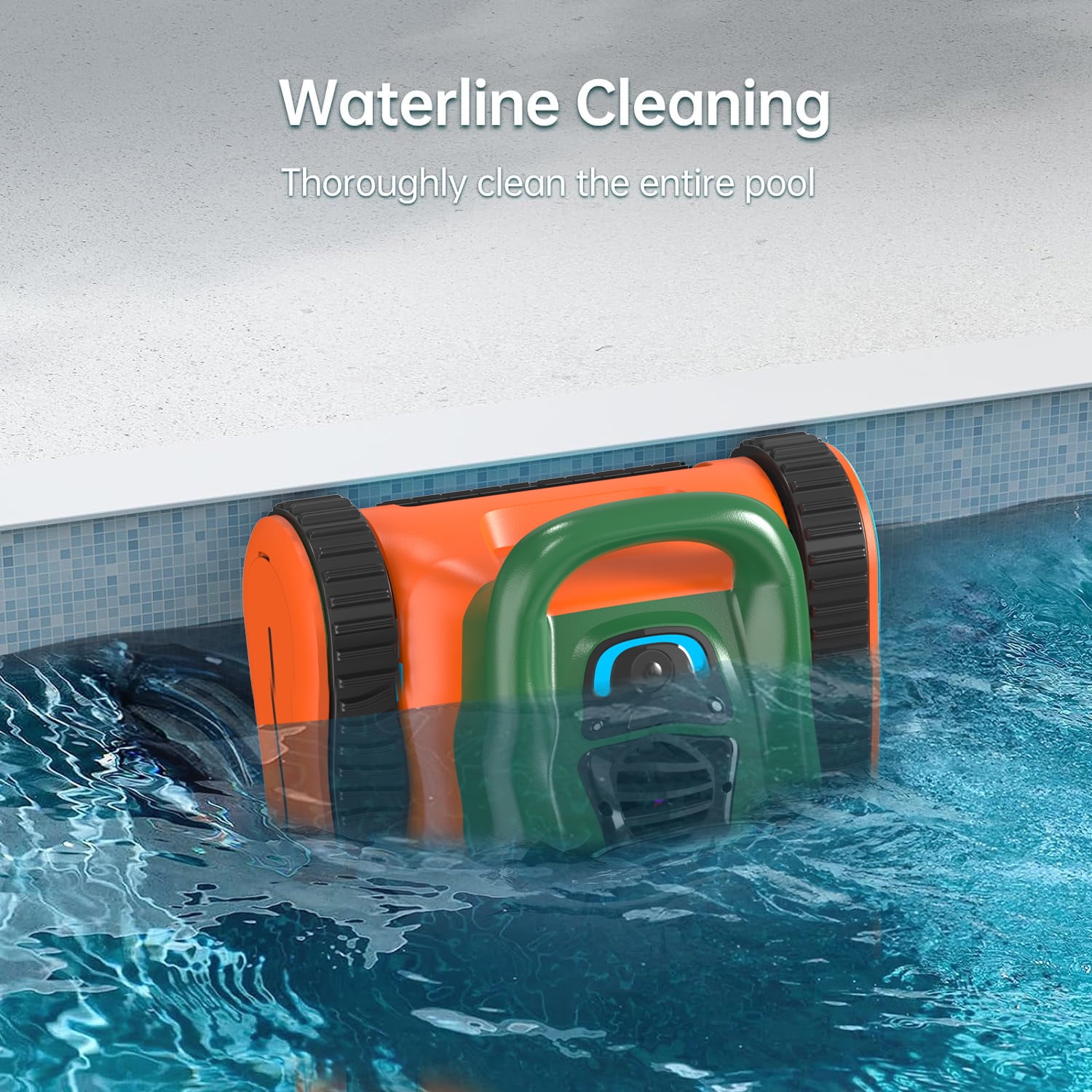 Seauto Automatic Pool Cleaners Robotic Pool Cleaner Dual-Motor Swimming Pools Cleaning 250μm Fine Filter
