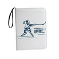 thumbnail image 1 of Estuche protector para tarjetas de 3 anillas, reutilizable, para guardar tarjetas de hockey Blanco, 1 of 9