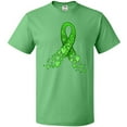 thumbnail image 3 of Inktastic Mental Health Awareness Ribbon with Green Hearts T-Shirt, 3 of 5