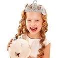 thumbnail image 5 of VeryMerryMakering Glitter Sash & Silver Tiara Set for Girls, 6th Birthday Princess Party Gifts, 5 of 8