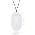 thumbnail image 2 of Unique Bargains 1 Pc Oval Elastic Cord Luggage Tag for Travelling White Polyurethane, 2 of 5