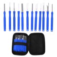 thumbnail image 1 of Kit de herramientas de extracción de terminales para automóviles, camiones, motocicletas y barcos Unique Bargains, kit de extractor de pines de terminal de conector de cable azul de 41 piezas, 1 of 1