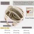 thumbnail image 4 of Multi-Pocket Tote Bag with Zipper, Canvas Japanese Handmade Handbag with Compartments, Multifunction Crossbody Shouder Bag Bag Work for Women Teen Gir, 4 of 5