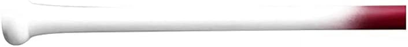 BAMBOOBAT by&nbsp;Pinnacle Sports&nbsp;Equipment INC. Adult Fungo Infield/Outfield Bamboo Baseball Bat, White Handle/Scarlet Barrel, 34"