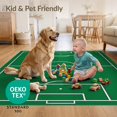 thumbnail image 4 of ODIKA 4'x6' Ultra-Soft Area Rug, Field Center Circle Motif Bold Markings Rugby Football Soccer Refined Structured None Washable, Bare feet friendly, Silk-Touch for Bedroom Home office, 4 of 7