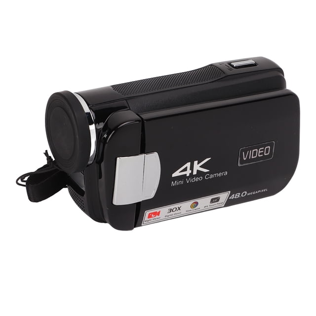 Cámara DV de Visión Nocturna de Mano, Rotacia de 270 Grados Cámara de video Digital Digital 4K HD HD Para Entrevistas