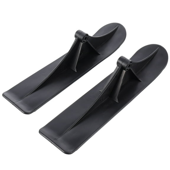 DEEPCRAFF 1Pair Black Plastic Ski Scooter Sled Kit for Outdoor Use with Low Temperature Resistance