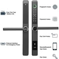 thumbnail image 5 of TMS Keyless Fingerprint Keypad Passcode Electronic Smart Mortise Remote App Lock, 5 of 6