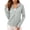 #0376-Gray, variant on Womens Full Zip Hooded Workout Jacket Long Sleeve Thumb Holes Pockets UPF 50+ Running Yoga Athletic Top