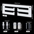 thumbnail image 2 of Medals Display Hanger Rack 11.81 Inches Rectangle Acrylic Medal Holder Wall Mount Easy to Install Medal Display Holder Frame for All Sports Medals Soccer Running Race Dance Medals White, 2 of 6