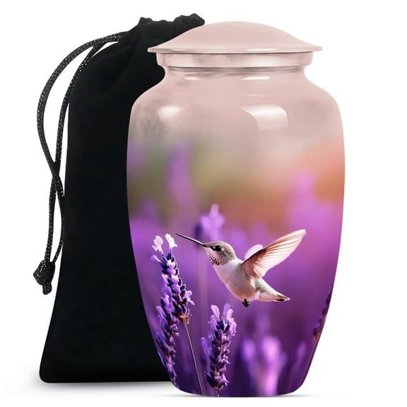 Humming bird Urn, Large Urns for Human Ashes, Unique Urns for Human Ashes, Urn for Ashes for Women, Urns for Adult Human Ashes, Urn for Ashes(Size - 10inch)