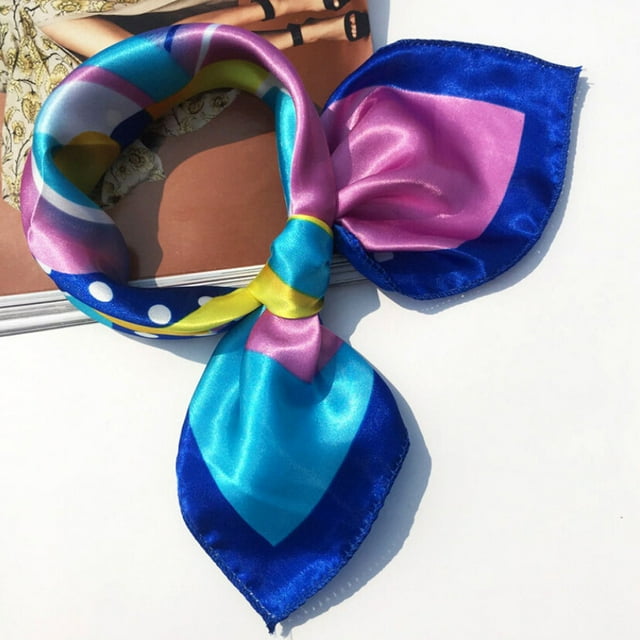 Head Scarf for Women Fashion Women Square Scarf Wraps Scarves Ladies Printed Kerchief Neck Scarf