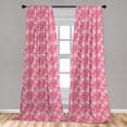 thumbnail image 5 of Ambesonne Strawberries Curtains, Fruity Berries Flowers, Pair of 28"x95", Pink Multicolor, 5 of 5