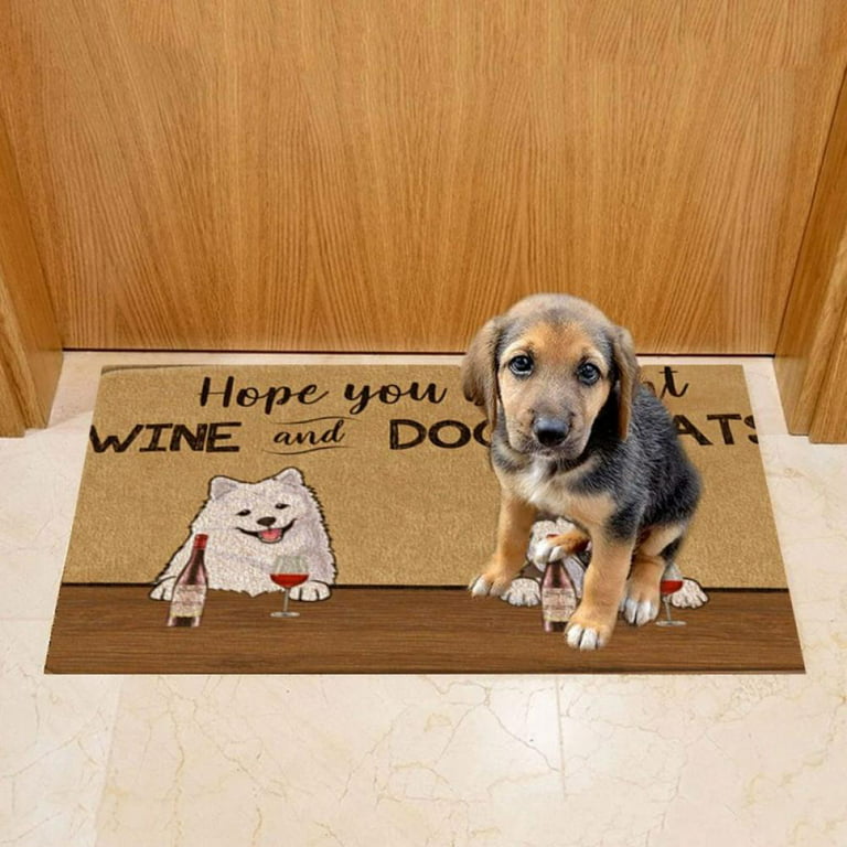 Who Runs The HouseDogs Funny Doormat
