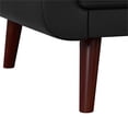 thumbnail image 6 of Pemberly Row Modern Modern Chair in Black Faux Leather Finish, 6 of 7