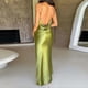 thumbnail image 2 of Women's Sexy Bodycon Dress Solid Color Backless Evening Cocktail Long Dresses for Going Out Party Dress, 2 of 3