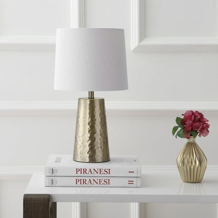 Safavieh Torence Solid Glam 17.5 in. H Table Lamp, Plated Gold