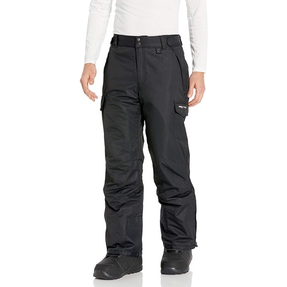 Arctix Men's Snow Sports Cargo Pants, Black, Small/Short