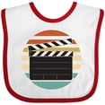 thumbnail image 3 of Inktastic Movie Film Clapboard Boys or Girls Baby Bib, 3 of 4
