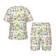 thumbnail image 1 of Fotbe Happy Easter Pijama Estampada de 2 Piezas para Niños – Ropa de Dormir de Manga Corta Cómoda para Niños y Niñas, Camiseta y Shorts de Algodón-3X-Large, 1 of 6