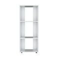 thumbnail image 3 of Miekor Furniture White Bookcase in Melamine with Open Storage 44736, 3 of 6