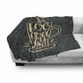thumbnail image 3 of Saying Soft Flannel Fleece Throw Blanket, Have a Day Positive Message Lettering in Cup of Coffee with Hearts and Swirls, Cozy Plush for Indoor and Outdoor Use, 60" x 80", Multicolor, by Ambesonne, 3 of 6
