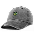 thumbnail image 5 of Dalix Gelato Frog Embroidered Womens Cotton Dad Hat Baseball Cap Adjustable in Washed Black, 5 of 5