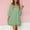 Green, variant on Womens Summer Spring/Summer New Satin Solid V-neck Dress with Split Hem Sexy Dress