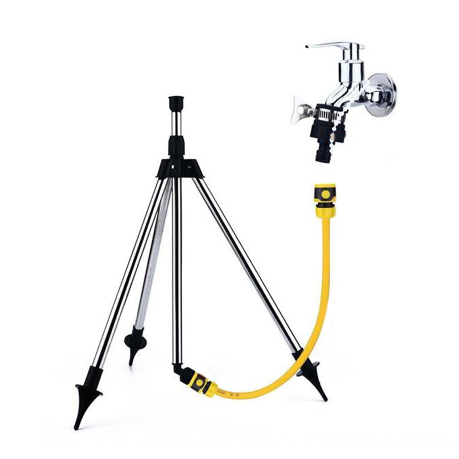 Nishiyuenyi Adjustable Impact Traveling Sprinkler Tripod Base Stainless Steel for Yard Plant