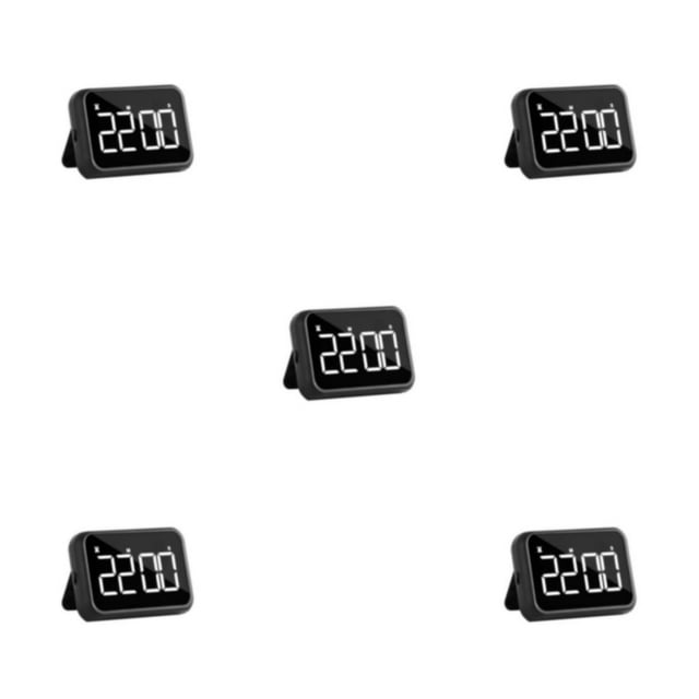 Wosthever Despertador de luz con radio - Materiales Volumen ajustable LED Pantalla grande Pantalla de aplicación amplia Despertador digital Type2 NO2