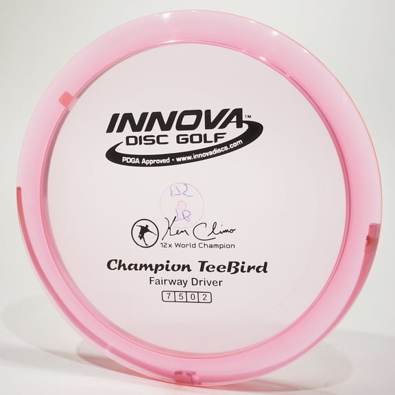 Innova Champion Teebird Disc Golf Fairway Driver, Pick Color/Weight [Stamp & Exact Color May Vary] Pink 167-169 grams