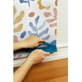 thumbnail image 6 of NuWallpaper Blue & Orange Mira Peel & Stick Wallpaper, 6 of 9