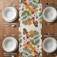 thumbnail image 5 of Autumn Monarch Butterflies Table Runner Wildflowers Botanical Foliage Tablerunners 13 x 60 Inch, Table Decorations Tabletop Scarf for Summer Gathering Holiday Farmhouse Kitchen Dining Decor, 5 of 8