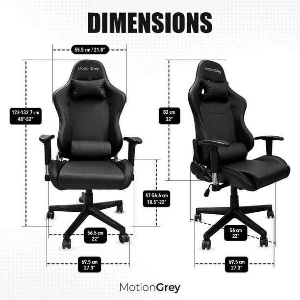 Motion grey gaming chair hotsell